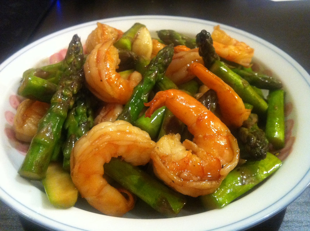 Heerlijke geroerbakte garnalen in 10 minuten