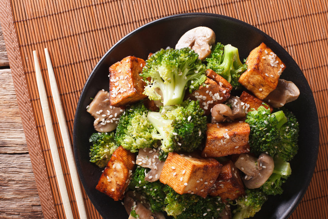 Vegetarisch Roerbakgerecht Met Tofoe