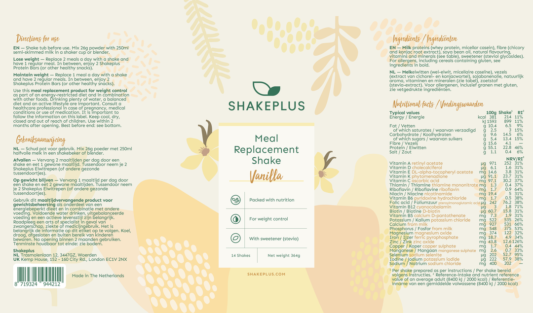 Sachet Maaltijdshake