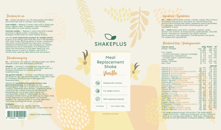 Sachet Maaltijdshake